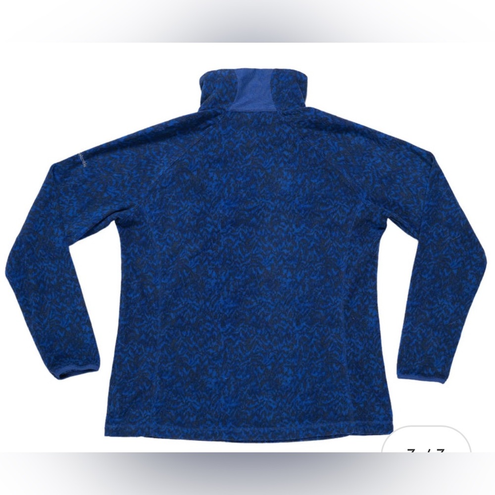 Columbia Women's Arctic Air Fleece 1/2 Zip Sweatshirt Navy Blue Abstract XXL $45 - Picture 4 of 12